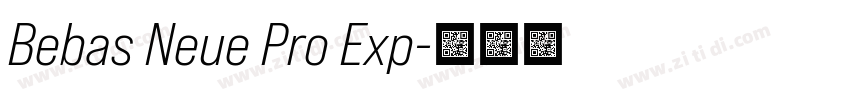 Bebas Neue Pro Exp字体转换